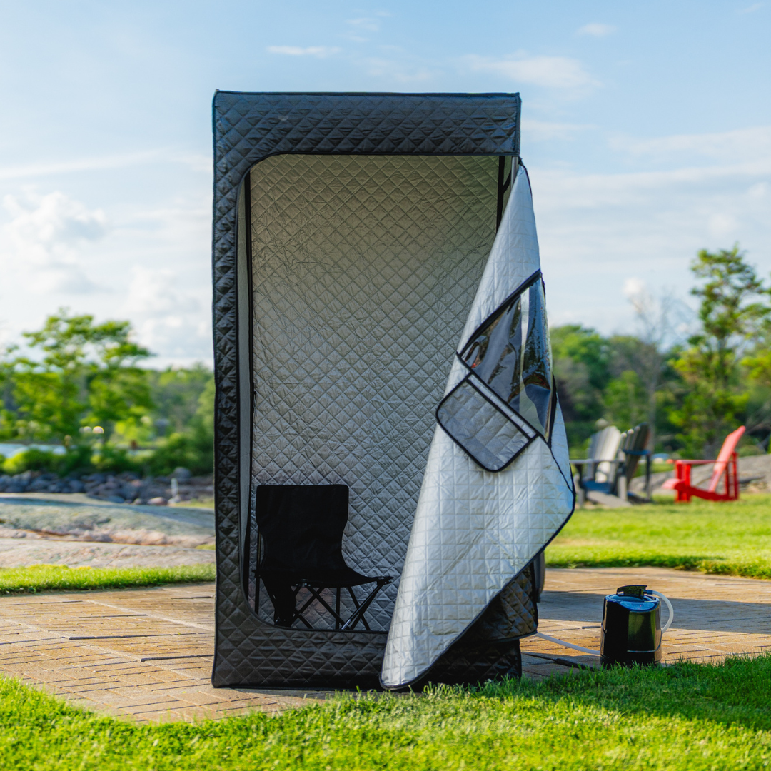 Portable steam sauna and ice bath