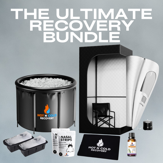 ultimate recovery bundle, steam sauna and ice bath