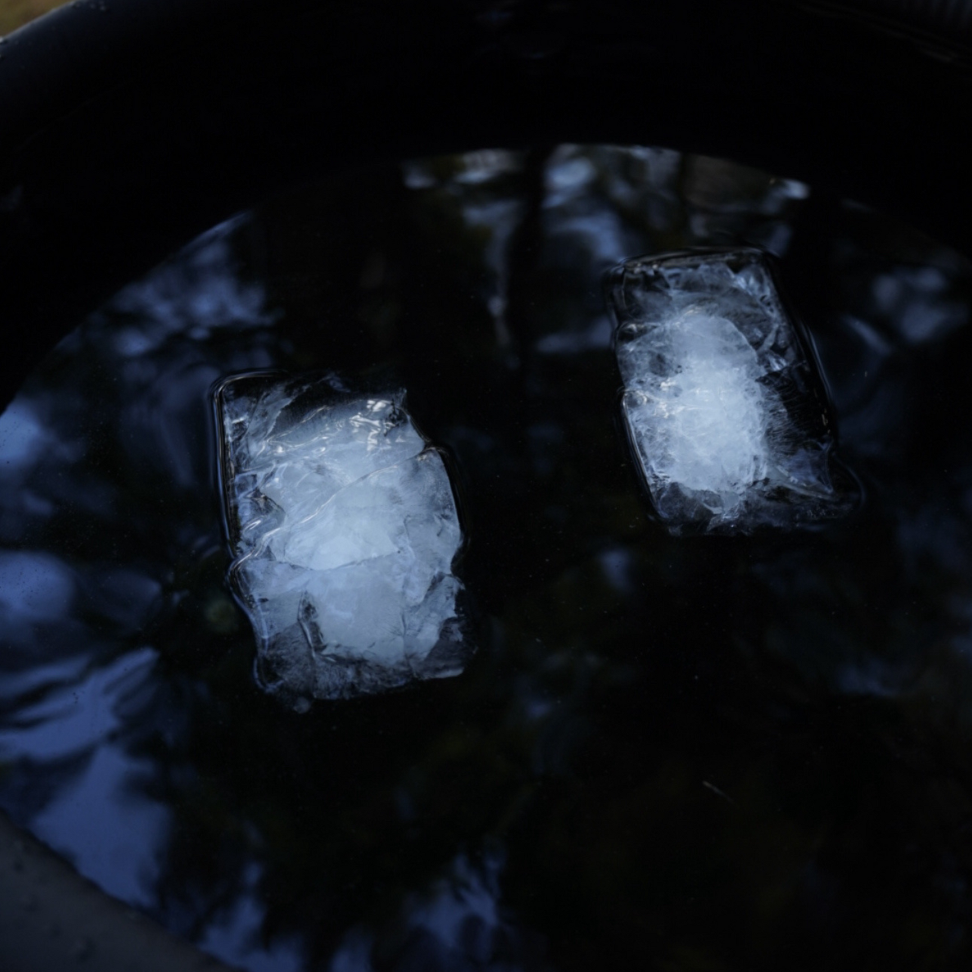 Ice bath cooling blocks
